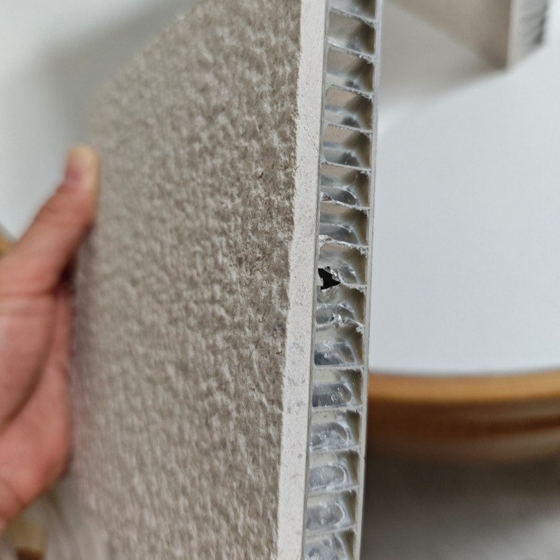 Ultra Thin Stone Honeycomb Panel Lightweight Composite Stone Board For Curtain Wall Elevator Decoration